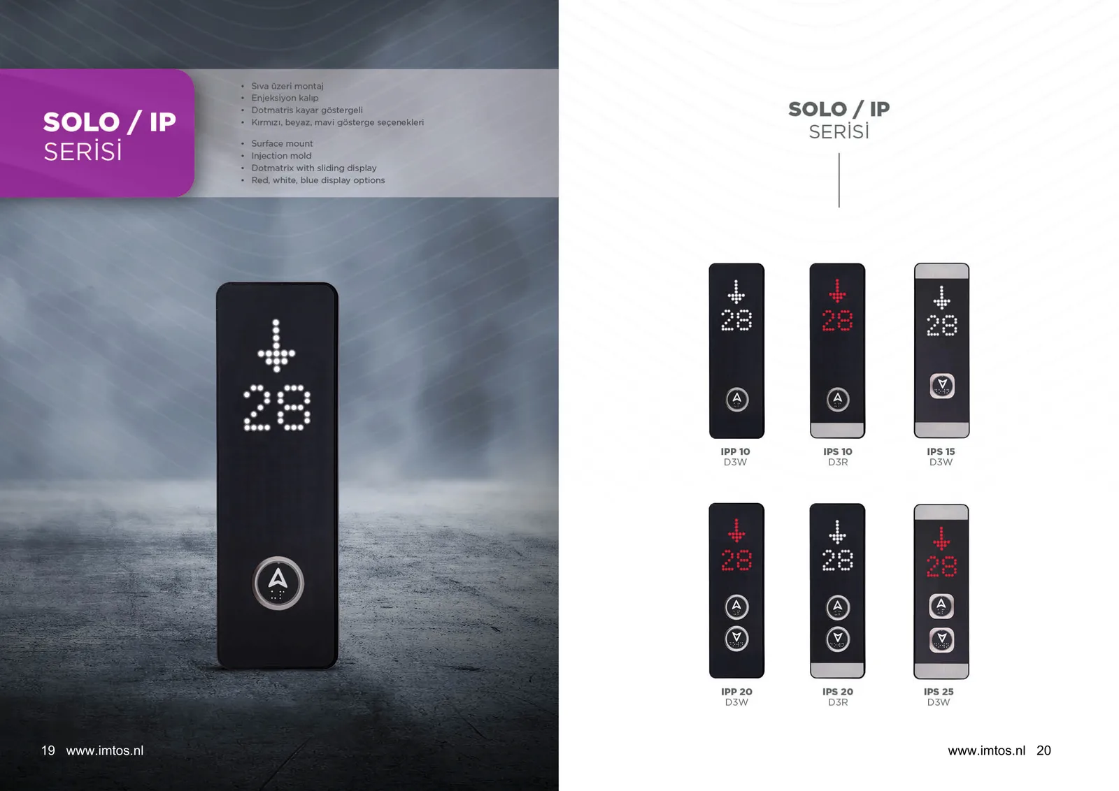 SOLO-serie displays
